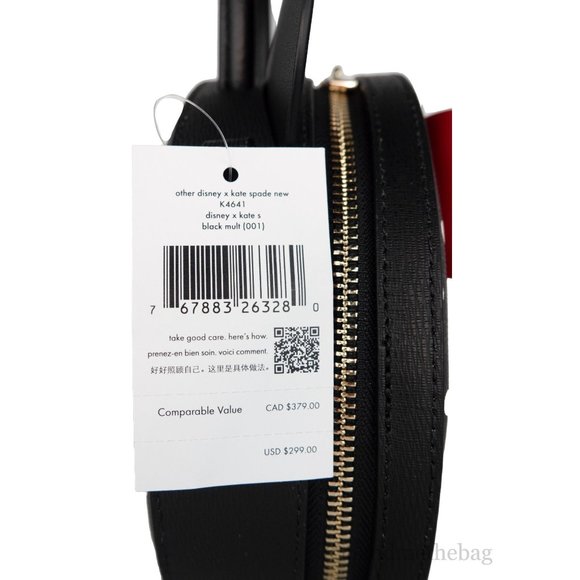 NEW Kate Spade X Disney Minnie Mouse Small Crossbody Bag Refined Grain Leather - Picture 5 of 9